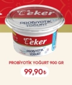 Çeker Probiyotik Yoğurt 900 Gr