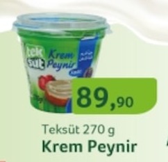 Tek Süt Krem Peynir 270G