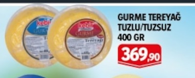 Kebir Gurme Tereyağ Tuzlu/Tuzsuz 400 Gr