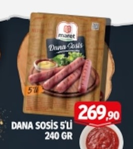 Maret Dana Sosis 5'Li 240 Gr