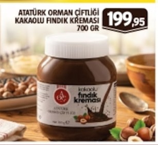 Atatürk Orman Çiftliği Kakaolu Fındık Kreması 700 Gr