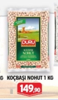 Duru
Koçbaşi Nohut 1 Kg