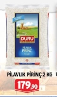 Duru Pilavlik Pirinç 2 Kg