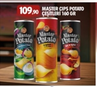 Master Chips Potato Çeşitleri 160 Gr