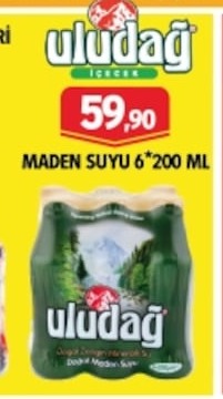 Uludağ Maden Suyu 6*200 Ml