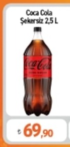 Coca Cola Şekersiz 2.5 L