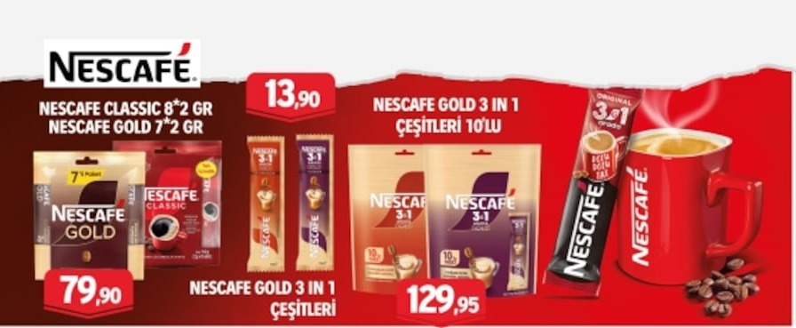 Nescafe Gold 3 In 1 Çeşitleri 10 Lu