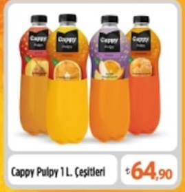 Cappy Pulpy 1 L. Çeşitleri