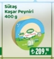 Sütaş Kaşar Peyniri 400G