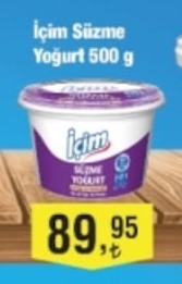 İçim Süzme Yoğurt 500G