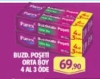 Parex Buz. Poşeti Orta Boy 4 Al 3 Öde