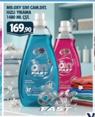 Mr.Oxy Sıvı Cam.Det. Hızlı Yıkama 1480 Ml Çst.