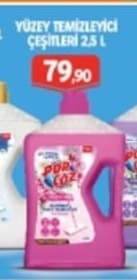 Porçöz Yüzey Temizleyici Çeşitleri 2,5 Lt