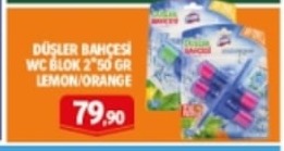 Düşler Bahçesi Wc Blok 2*50 Gr Lemon/Orange