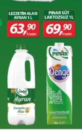 Pınar Süt Laktozsuz 1 L