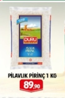 Duru Pilavlık Pirinç 1 Kg