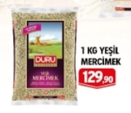 Duru Yeşil Mercimek 1 Kg