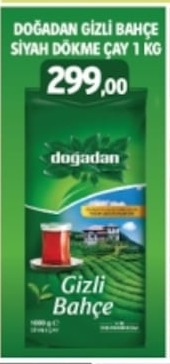Dogadan Gizli Bahce Siyah Dokme Cay 1 Kg