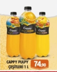 Cappy Pulpy Çeşitleri 1 L