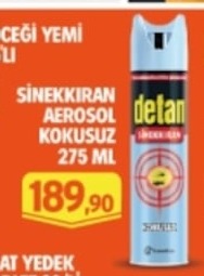 Detan Sinekkıran Aerosol Kokosuz 275 Ml