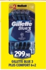 Gillette Blue 3 Plus Comfort 6+2
