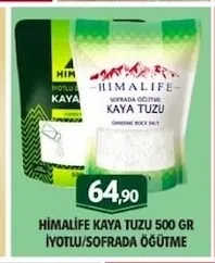 Himalife Kaya Tuzu 500 Gr İyotlu/Sofrada Öğütme