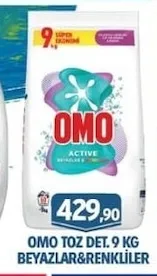 Omo Toz Det. 9 Kg Beyazlar&Renkliler
