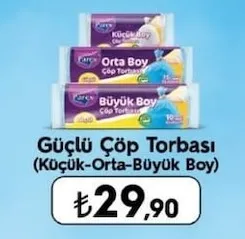 Parex Güçlü Çöp Torbası (Küçük-Orta-Büyük Boy)