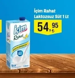 İçim Rahat Laktozsuz Süt 1 Lt