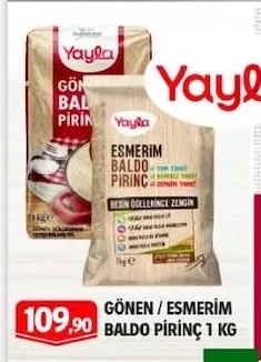 Gönen / Esmerim Baldo Pirinç 1 Kg