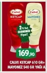 Calve Ketçap 610 Gr+ Mayonez 540 Gr Yağı Az