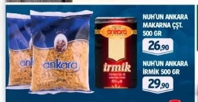 Nuh'Un Ankara Makarna Çşt. 500 Gr