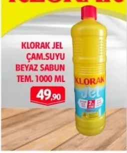 Klorak Jel Çam.Suyu Beyaz Sabun Tem. 1000 Ml