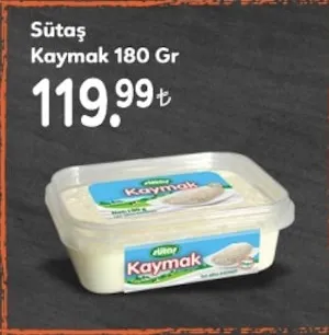 Sütaş Kaymak 180 Gr