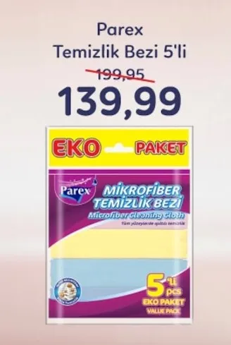Parex Temizlik Bezi 5'Li