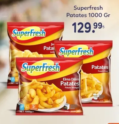 Superfresh Patates 1000 Gr