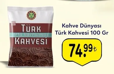 Kahve Dünyası Türk Kahvesi 100 Gr