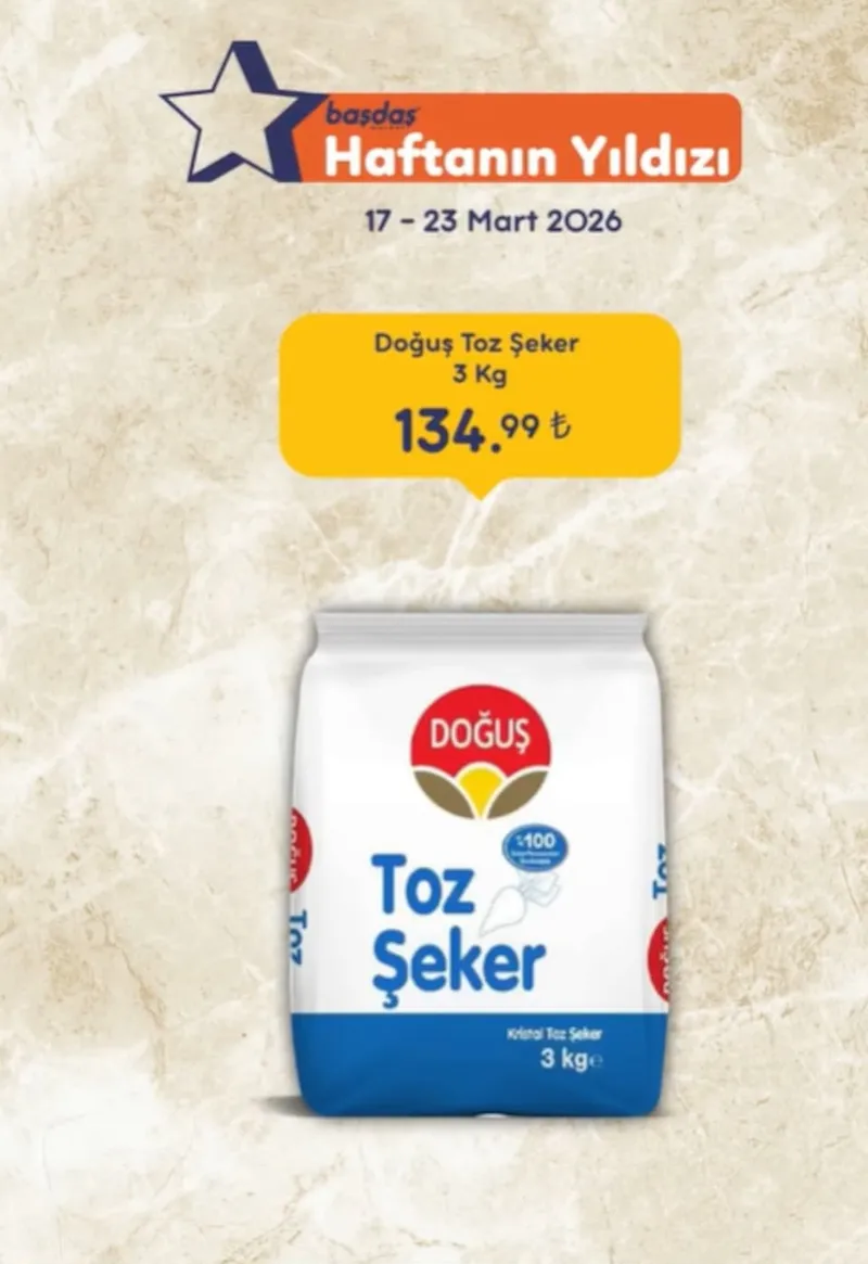 Doğuş Toz Şeker 3 Kg
