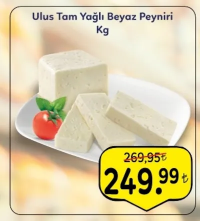 Ulus Tam Yağlı Beyaz Peyniri Kg