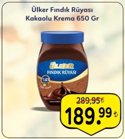 Ülker Fındık Rüyası Kakaolu Krema 650 Gr