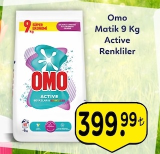 Omo Matik 9 Kg Active Renkliler