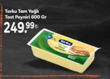 Torku Tam Yağlı Tost Peyniri 600 Gr