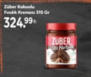 Züber Kakaolu Fındık Kreması 315 Gr