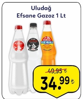 Uludağ Efsane Gazoz 1 Lt