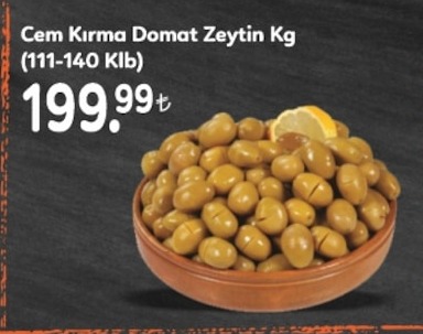 Cem Kırma Domat Zeytin Kg