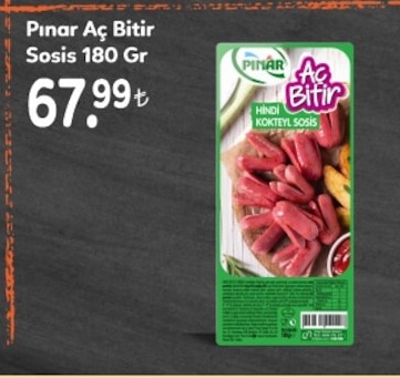 Pınar Aç Bitir Sosis 180 Gr