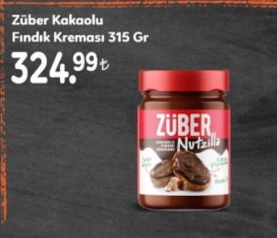 Züber Kakaolu Fındık Kreması 315 Gr