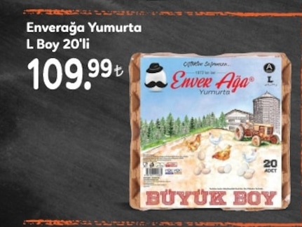 Enverağa Yumurta L Boy 20'Li