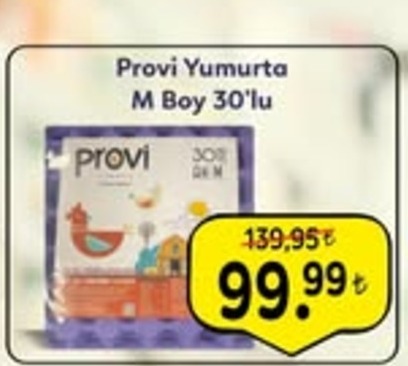 Provi Yumurta M Boy 30'Lu