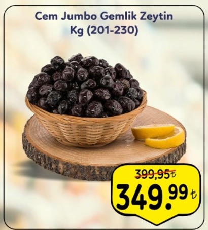 Cem Jumbo Gemlik Zeytin Kg (201-230)